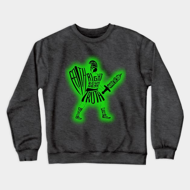 ARMOR OF GOD GREEN Crewneck Sweatshirt by Seeds of Authority